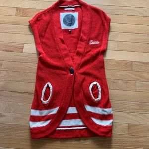 Super dry long sweater vest